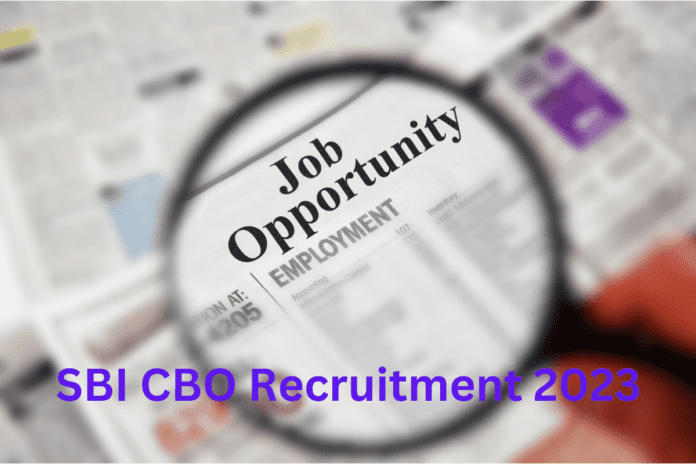 SBI CBO Recruitment 2023